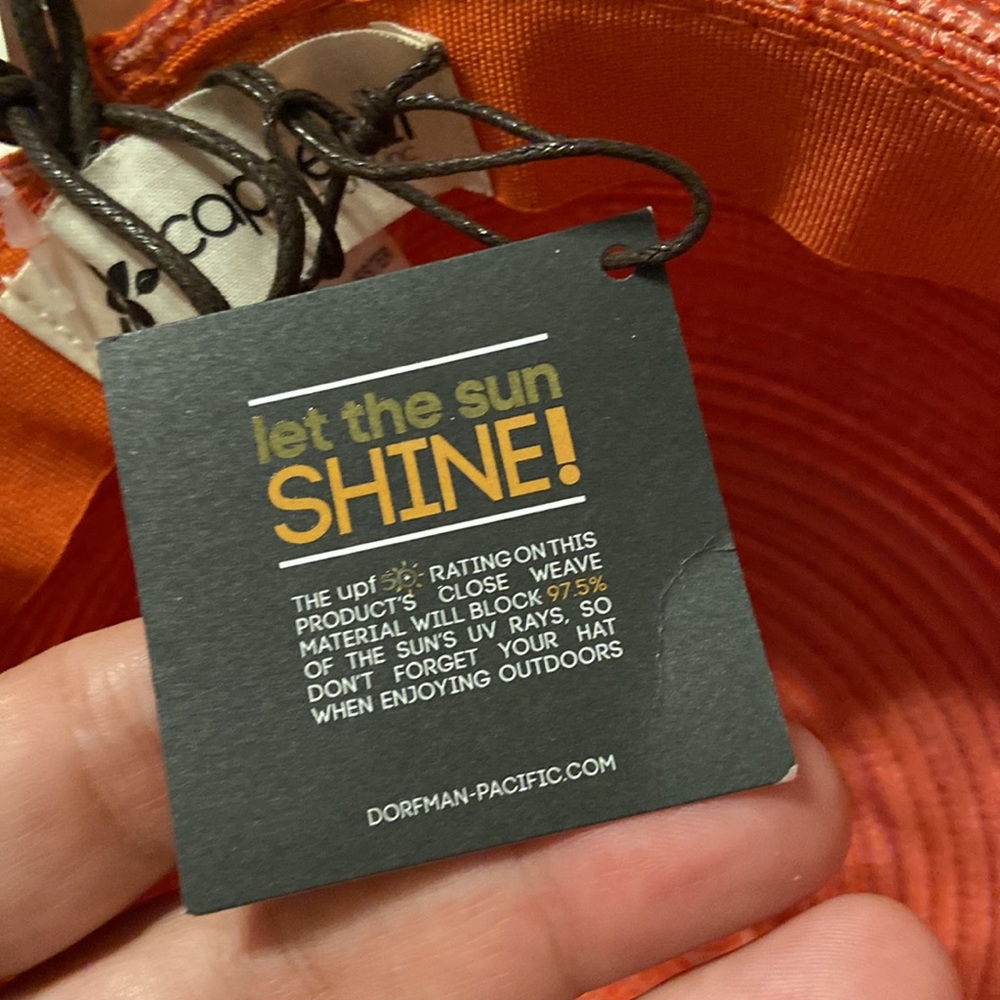 CAPPELLI Beach Hat  new with tags beautiful summer hut see pictures - Picture 12 of 12